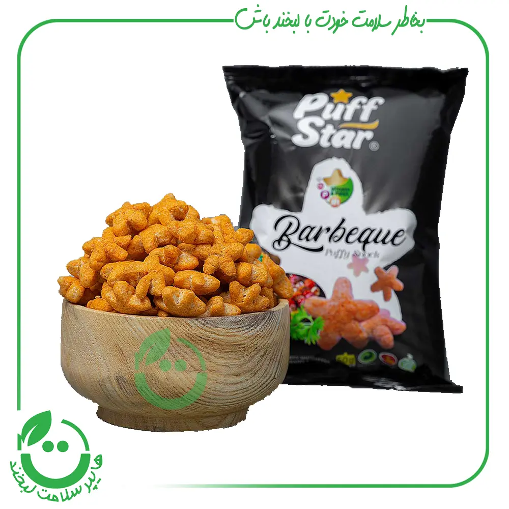 اسنک باربیکیو پف استار - 50 گرم