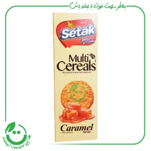 بیسکویت سبوس دار کاراملی ( چندغله) ستاک - 300 گرم