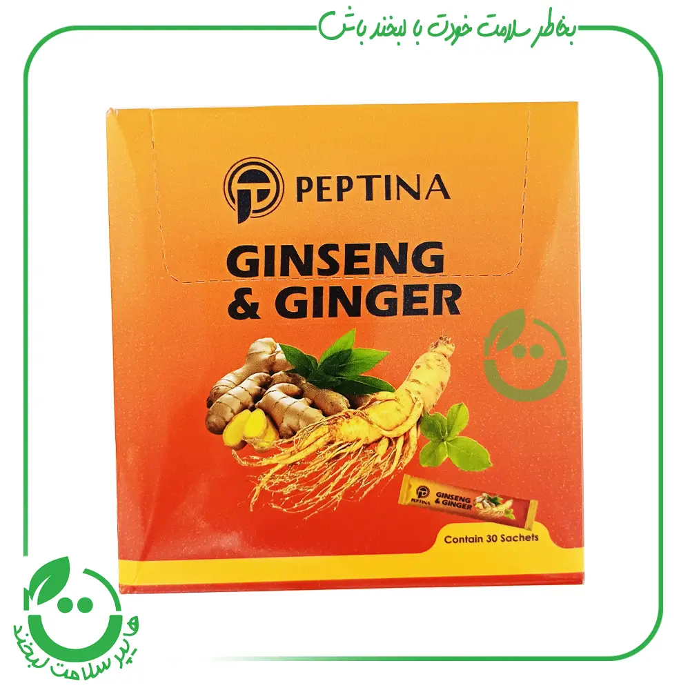 دمنوش جنسینگ و زنجبیل پپتینا - 30 ساشه