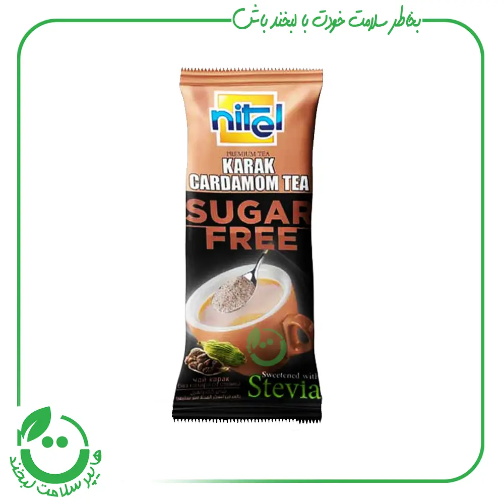 چای کرک رژیمی نیتل با طعم هل ـ 6 ساشه 25 گرمی