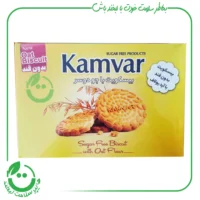 بیسکویت یولاف بدون قند کامورـ 450 گرم