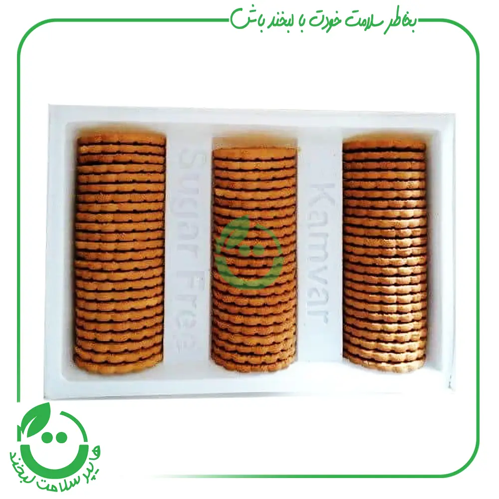 بیسکویت یولاف بدون قند کامورـ 450 گرم