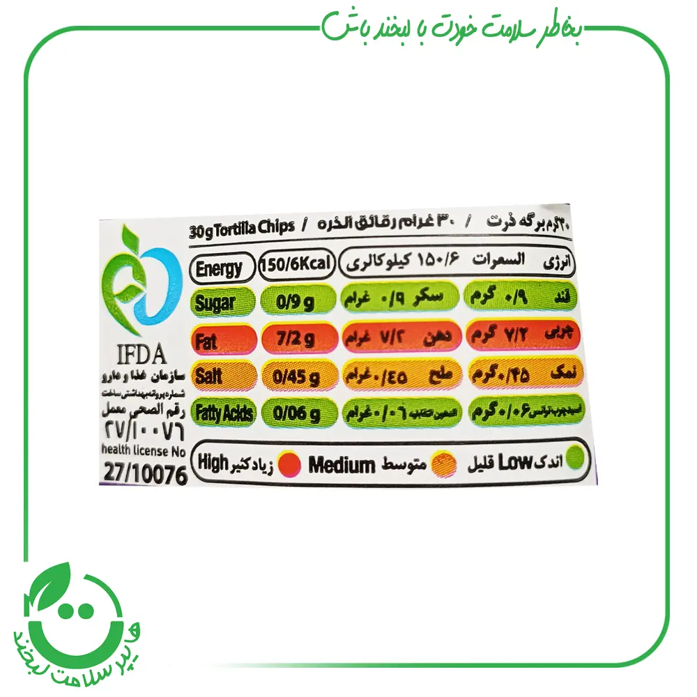 برگه ذرت پیاز جعفری تردیلا