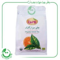 چای سبز با برگه پرتقال ارگانیک زوبین - 100 گرم