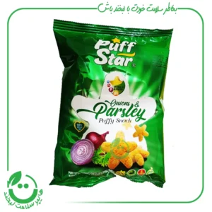 اسنک پیاز جعفری پف استار - 50 گرم