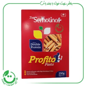 پاستا پنه پروتئینه سمولینا پلاس زر ماکارون