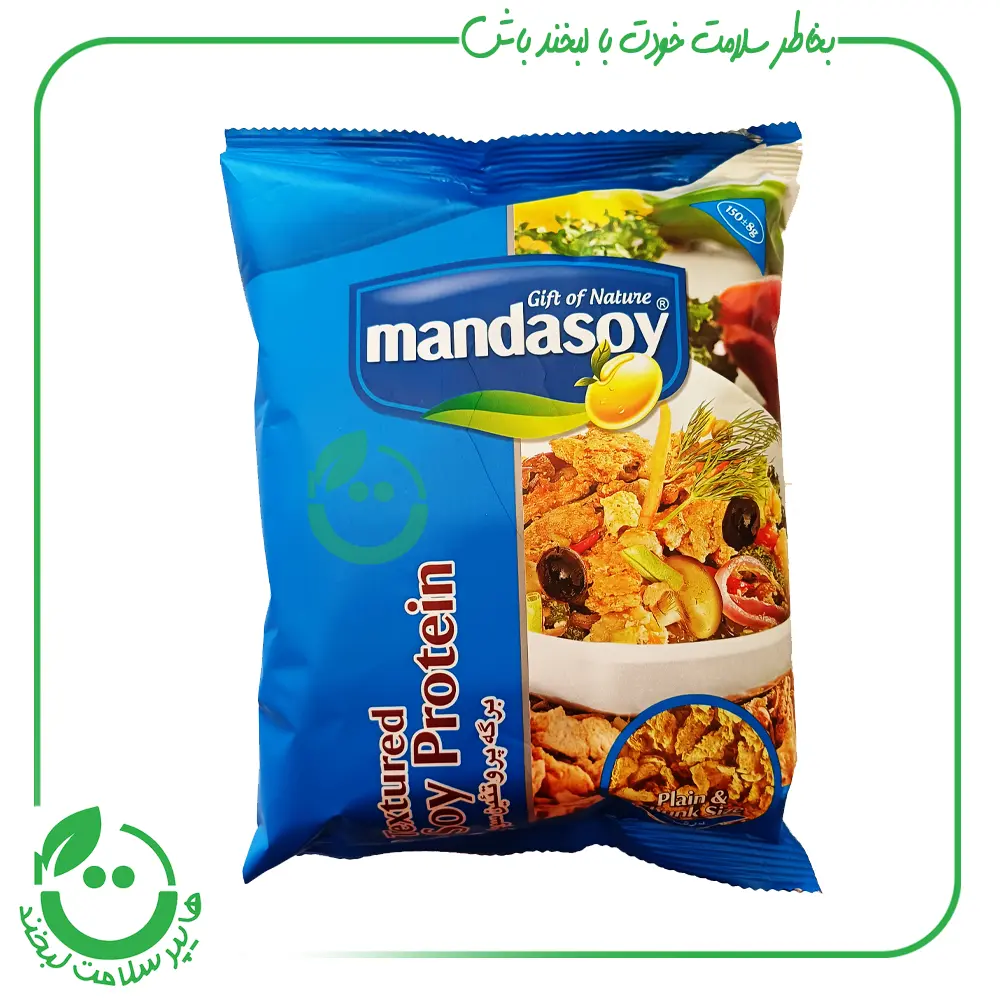 برگه پروتئین سویا درشت مانداسوی - 150گرم