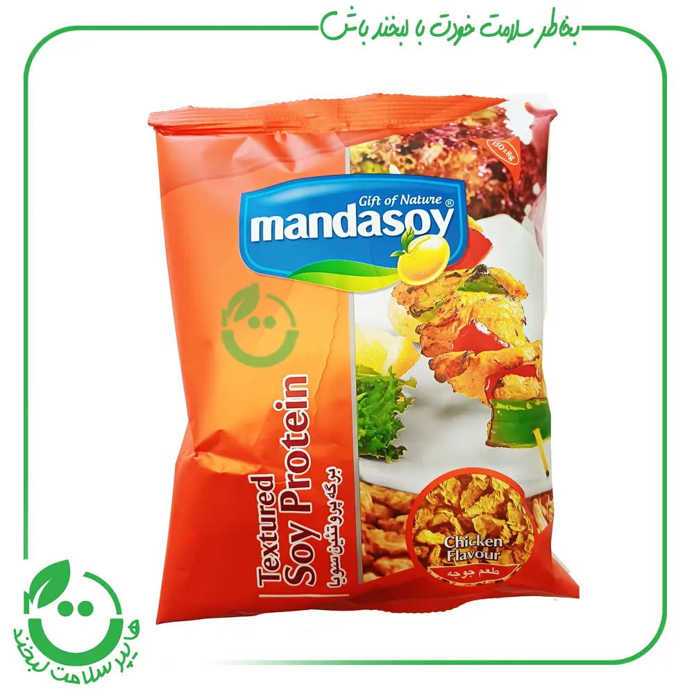 برگه پروتئین سویا جوجه مانداسوی- 150گرم