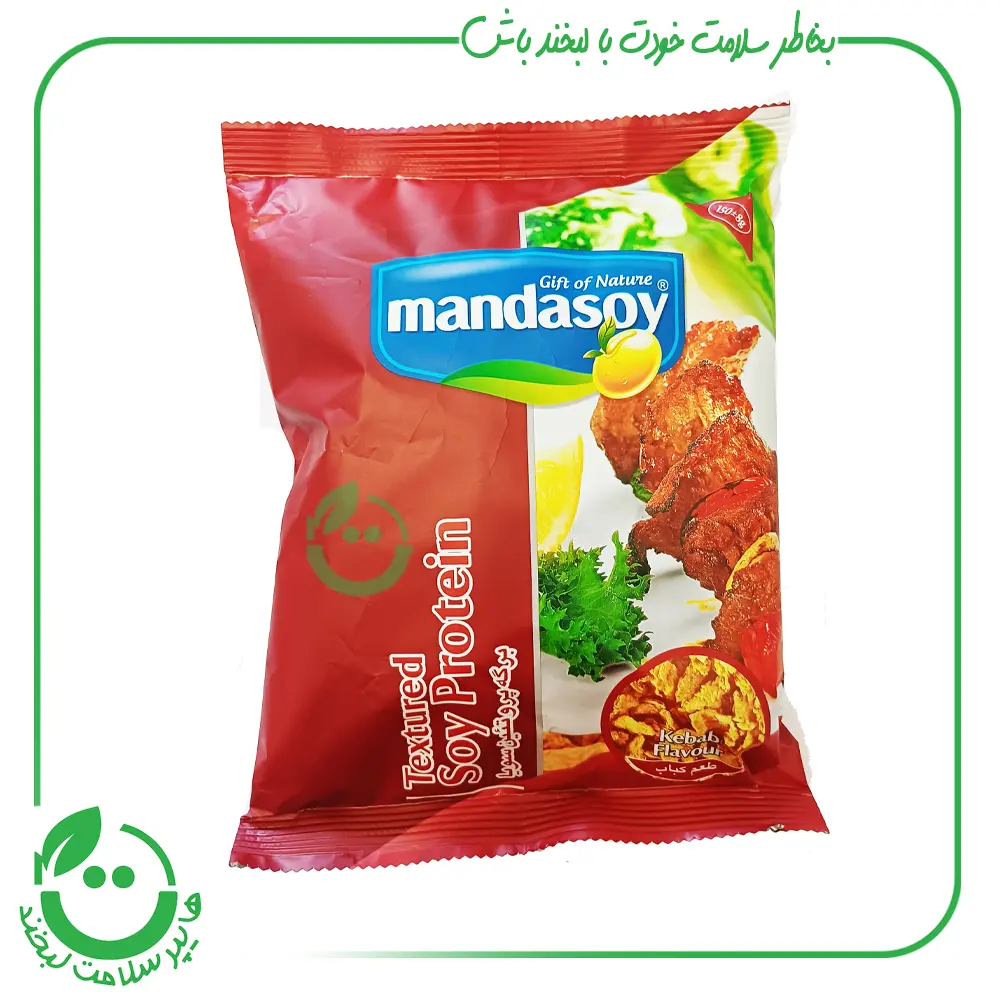 برگه پروتئین سویا کبابی مانداسوی- 150گرم