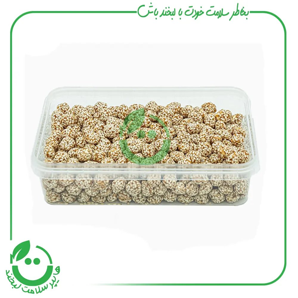 نقل بادام زمینی با کنجد زیدار