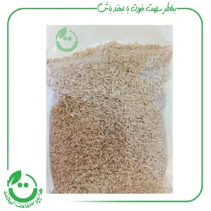 برنج قهوه ای ارگانیک شکراله پور - 1 کیلوگرم