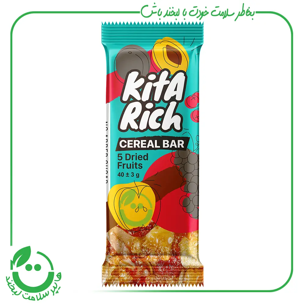 بار غلات 5 میوه خشک کیتاریچ ـ 40 گرم