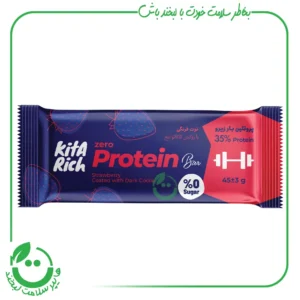 پروتیین بار زیرو توت فرنگی کیتاریچ ـ 45 گرم