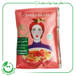 ساشه موسلی بادام و کرنبری چاربان ـ 50 گرم