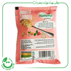 ساشه موسلی بادام و کرنبری چاربان ـ 50 گرم