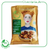 ساشه موسلی بادام زمینی و شیر شکلات چاربان ـ 50 گرم