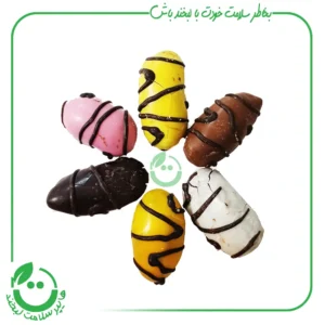 خرما شکلاتی مغز بادام مخلوط چند طعم تنگسیر ـ 250 گرم