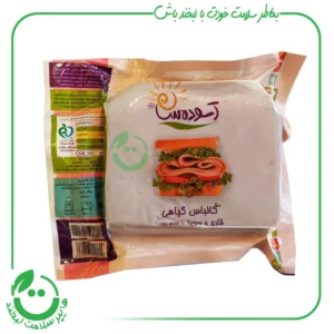کالباس گیاهی قارچ و سویا با طعم دود آسوده سازان - 400 گرم