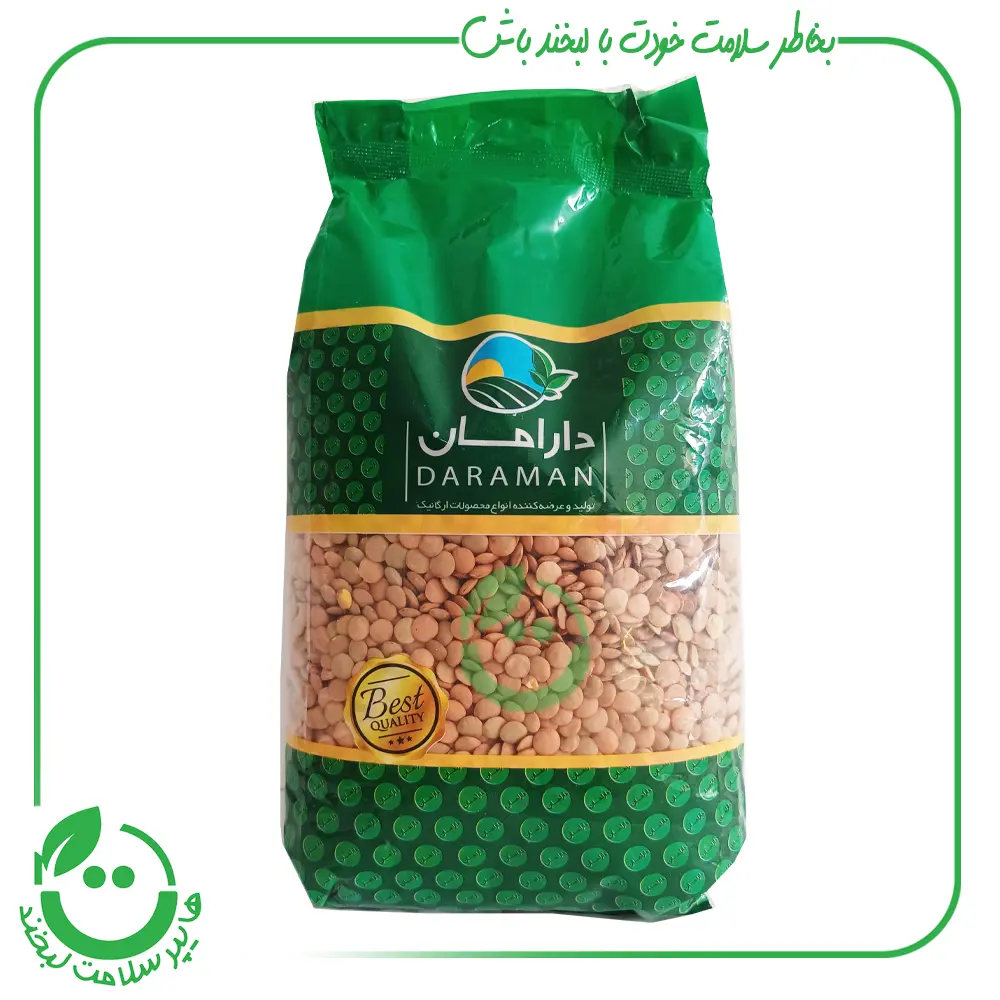 عدس ارگانیک دارامان - 900 گرم