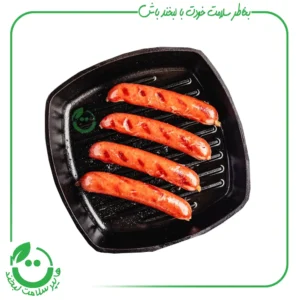 سوسیس گیاهی سویا با طعم دود آسوده سازان - 400 گرم