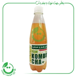 نوشیدنی تخمیری کامبوجا چای سبز و سفید تینوش- 500 میل