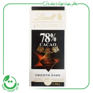 شکلات تلخ تخته ای 78 % لینت ـ 100 گرم
