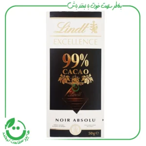 شکلات تلخ تخته ای 99 % لینت ـ 50 گرم