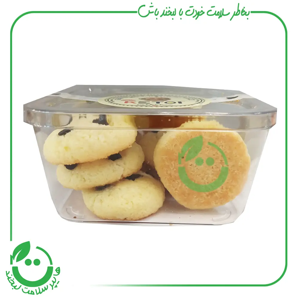 کوکی چیپسی بدون گلوتن کتویی