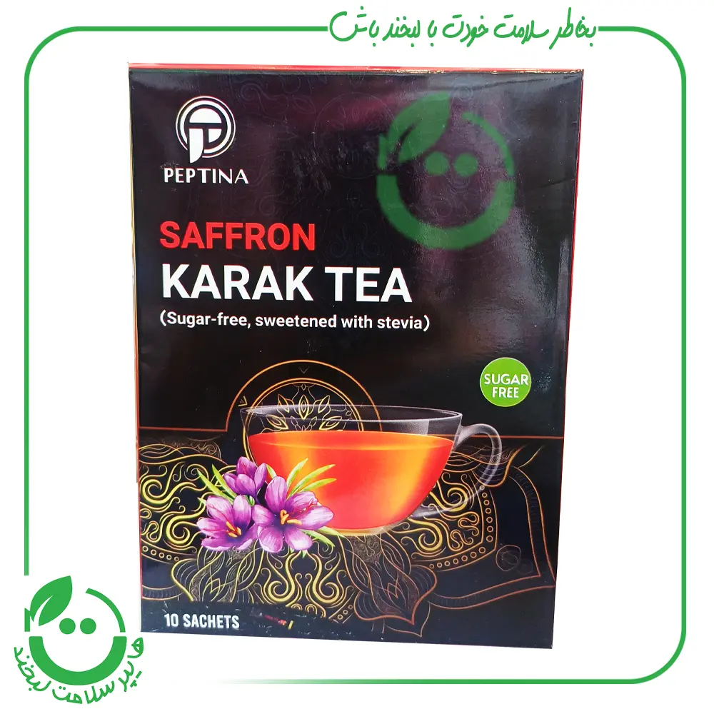 چای کرک زعفرانی پپتینا ـ 10 ساشه